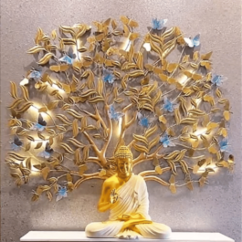 Phooldaan | Budhha & Led Butterflies Tree Combo 2ft
