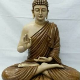 Phooldaan | Blessing Buddha Home Decor Statue, Mud Brown 2ft