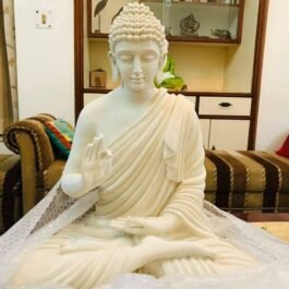 Phooldaan | Blessing Buddha Home Decor Statue, Off Cream 2ft