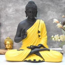 Phooldaan | Blessing of Buddha Statue 2ft Yellow and Black