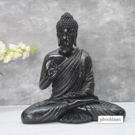 Phooldaan | Blessing of Buddha Statue 2ft Glossy Black