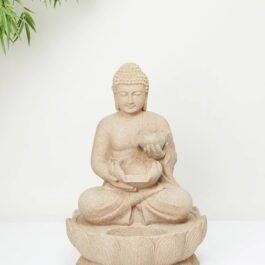 Phooldaan | Lotus Buddha Beige Fountain 2.5ft