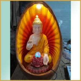 Phooldaan | Oval Buddha Fountain Multicolor 3ft