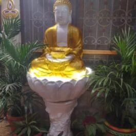 Tranquil Buddha Water Fountain Stand for Gardens