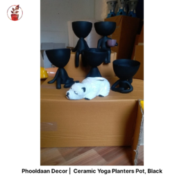 Ceramic Yoga Planter Pot