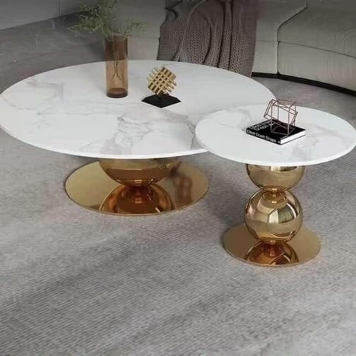 Phooldaan | Circular Design Coffee Centre Table (Set of 2)