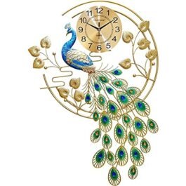 Phooldaan | Peacock Wall Clock for Timeless Beauty