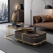 Phooldaan | Luxury Set of 2 Stainless Steel Centre Table
