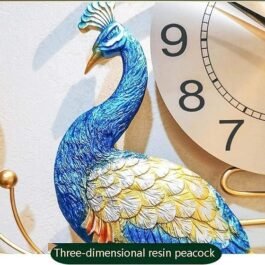 Phooldaan | Peacock Wall Clock for Timeless Beauty