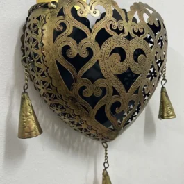 Phooldaan Decor | Open Heart Metal Flower Vase