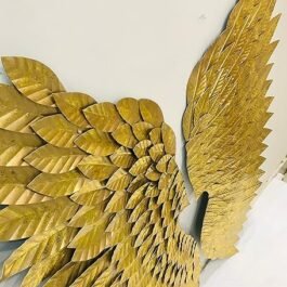 Phooldaan Decor | Modern Metal Wall Art Sculpture Antique Angel Wings – Set of 2
