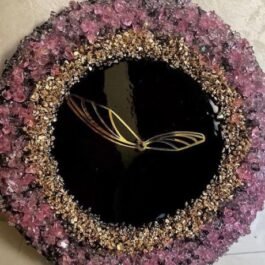 Phooldaan | Handcrafted Resin Clock With Butterfly Center