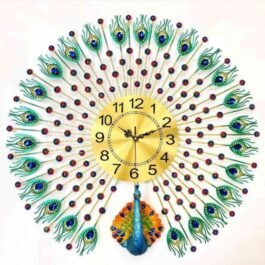 Phooldaan | 3-D Peacock Wall Clock