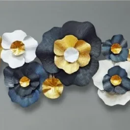 Phooldaan Decor | Multicolor Metal Flower Wall Art