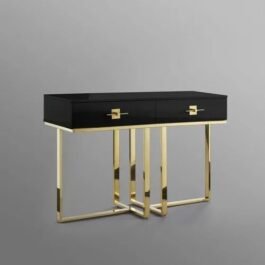 Phooldaan | Living 2-Drawers Stainless Steel Base Console Table