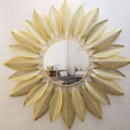 Phooldaan | Metal Flower Design Wall Mirror