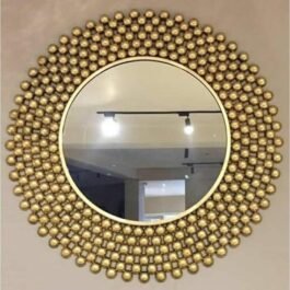 Phooldaan | Metal Art Balls Wall Mirror