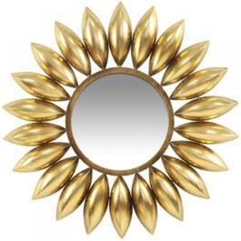 Phooldaan | Elegant Sunflower Circular Wall Mirror