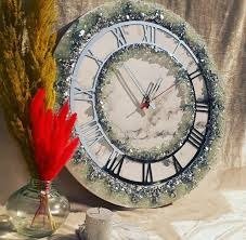 Phooldaan | Handmade Grey Resin Wall Clock