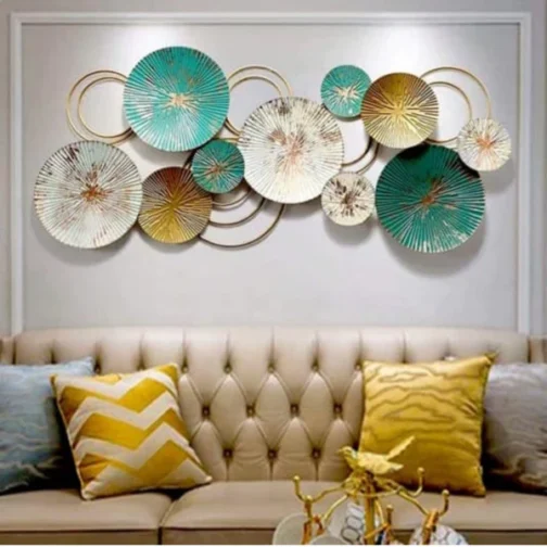 Phooldaan Decor | Metallic Color Plates Wall Art