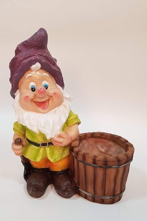 Wonderland Gnome Planter Statue, Multicolor | (Set of 2) | 12 Inches - Image 2