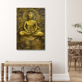 Phooldaan | Meditating Buddha Relief Wall Frame