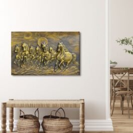 Phooldaan | Seven Horses Wall Frame