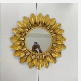 Phooldaan | Brass Sunflower Mirror