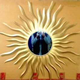 Phooldaan | Handcrafted Metal Sun Burst Mirror