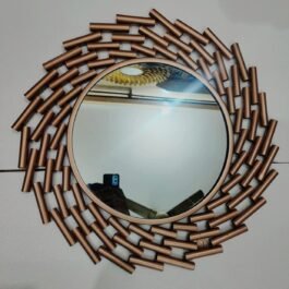 Phooldaan | Circular Mirror With Swirling Pattern