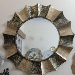Phooldaan | Circular Vintage Wall Mirror
