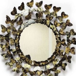 Phooldaan | Handcrafted Metal Butterfly Mirror