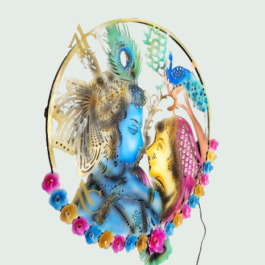 Phooldaan Decor | Radha Krishna Frame With Backlight