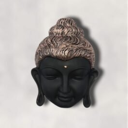 Phooldaan | Hanging Wall Buddha Face black and Silver [Resin]