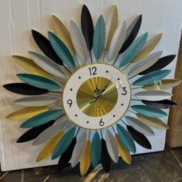 Phooldaan | Colorful Feather Wall Clock
