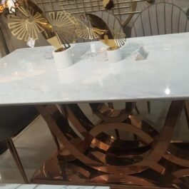 Phooldaan | Luxurious White Marble Dining Table