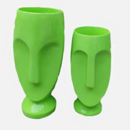 Phooldaan | Easter Human Head Vase Planter Pot | Multicolor