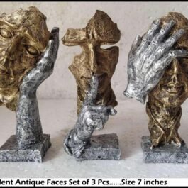 Phooldaan | The Thinker Face Statue | 7 Inches | Multicolor