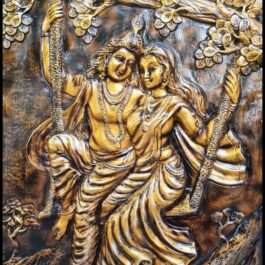 Phooldaan | Gods 3D Wall Painting Golden | 3*2 Feet