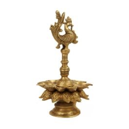 Buy Peacock Oil Lamp Online: Brass Diya Collection