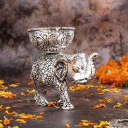 German Silver Elephant Decor | 14.25 cm