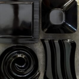 Elegant Kitchen Crockery Set: Multishaped Dessert Plates Included