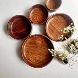 Sheesham Wood Set  of 5 Serving  plattters