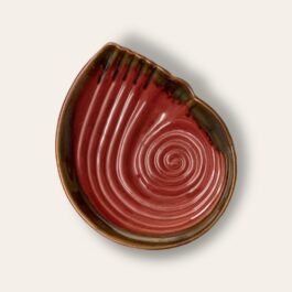 Elegant Red Shell Shell Platter