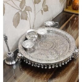 Unique Silver Pooja Thali Set