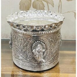 Elegant Silver Pooja Prasad Plate Stand