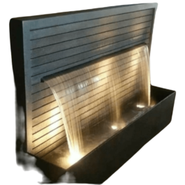 Brown Outdoor LED Water Feature