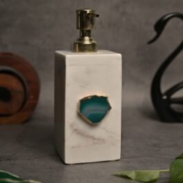 Premium Marble White Soap Pump for Modern Bathrooms