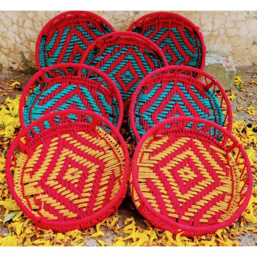 Handwoven Round Jute Fruit Basket: Eco-Friendly Options - Image 4