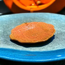 Premium Hand-Glazed Orange Platter